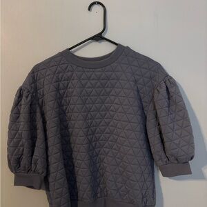 Universal Thread Quilted Gray Top